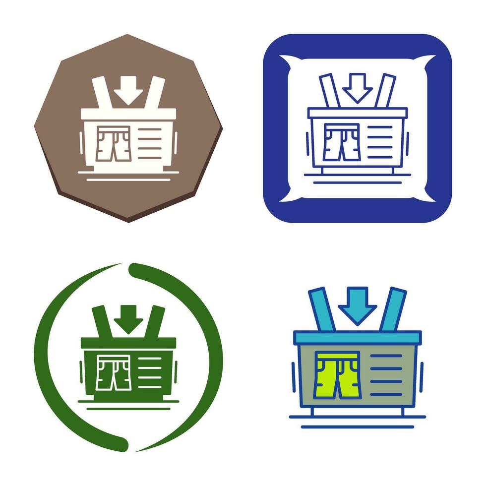 Shopping Basket Vector Icon