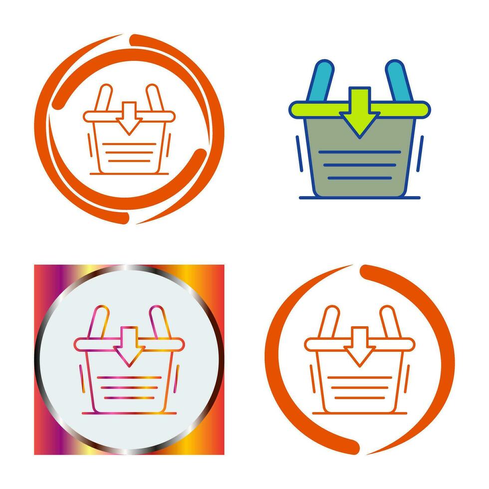 Add To Basket Vector Icon