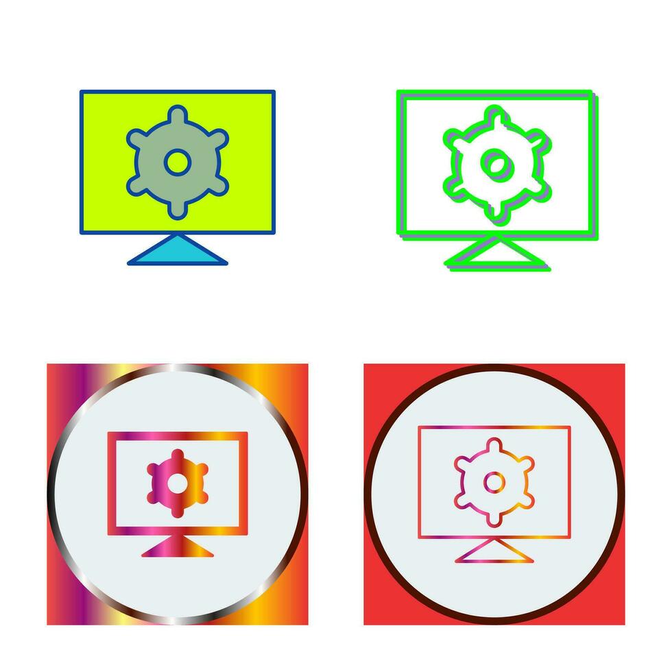 Computer Settings Vector Icon