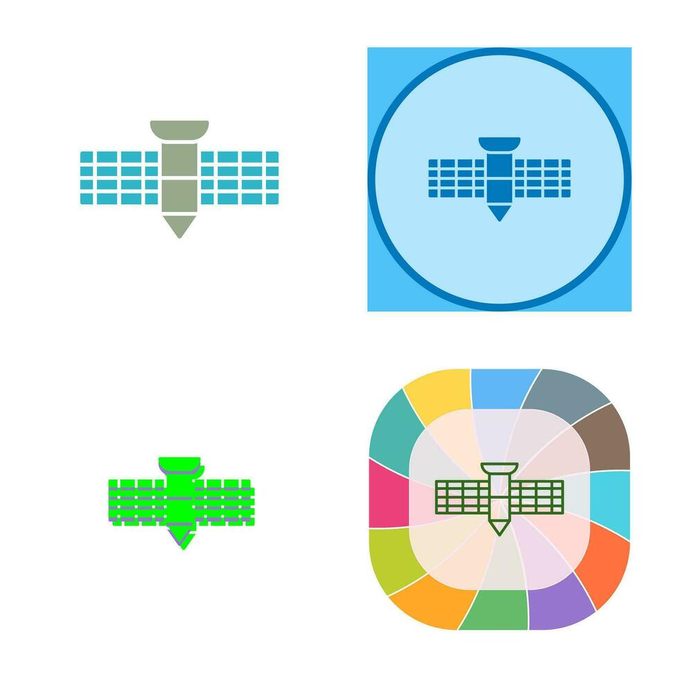 icono de vector de satélite