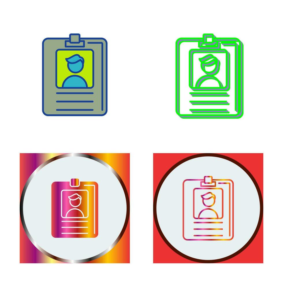 Id Card Vector Icon