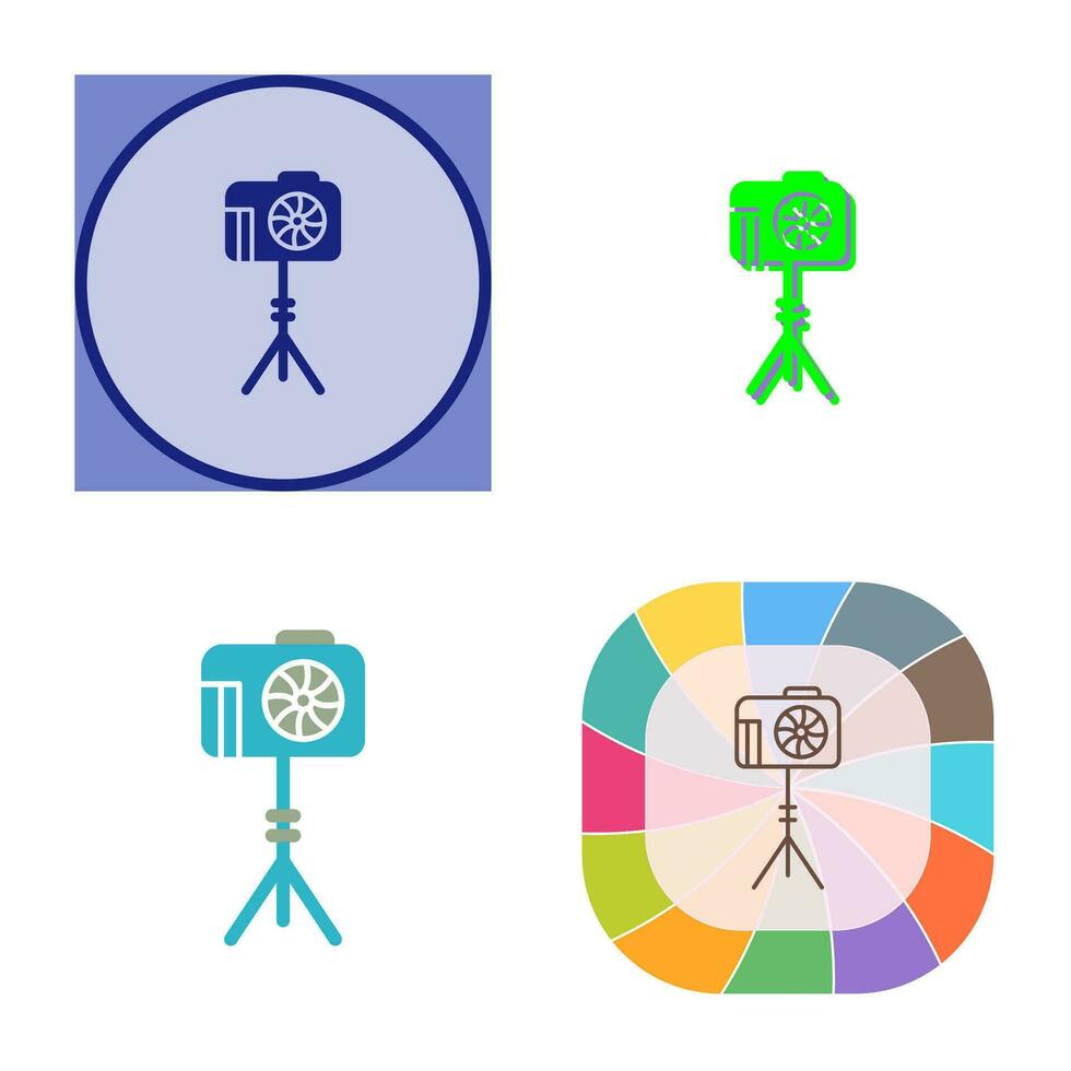 Unique Camera Stand Vector Icon