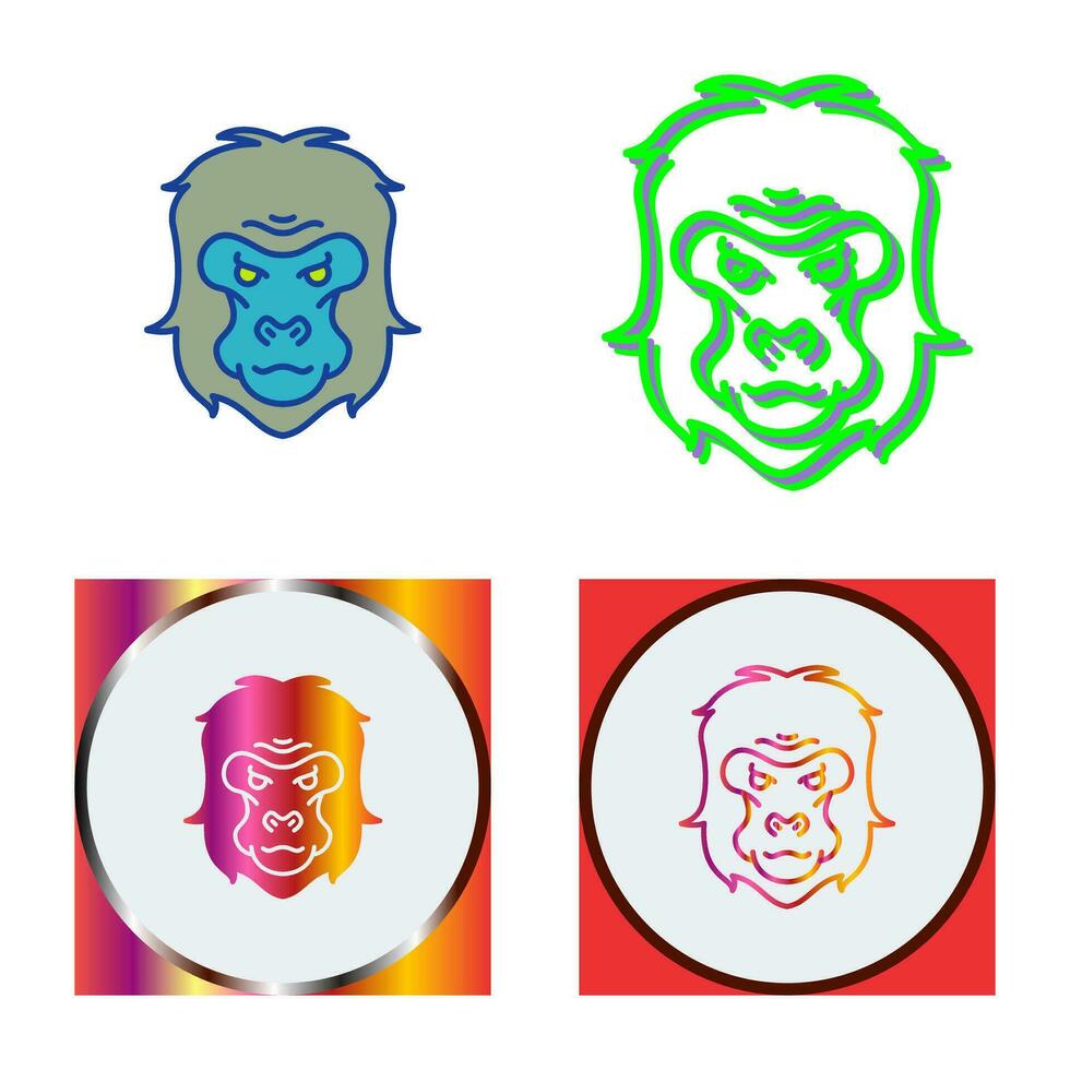 Gorilla Vector Icon