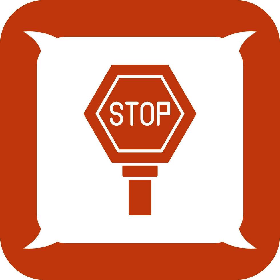 icono de vector de señal de stop