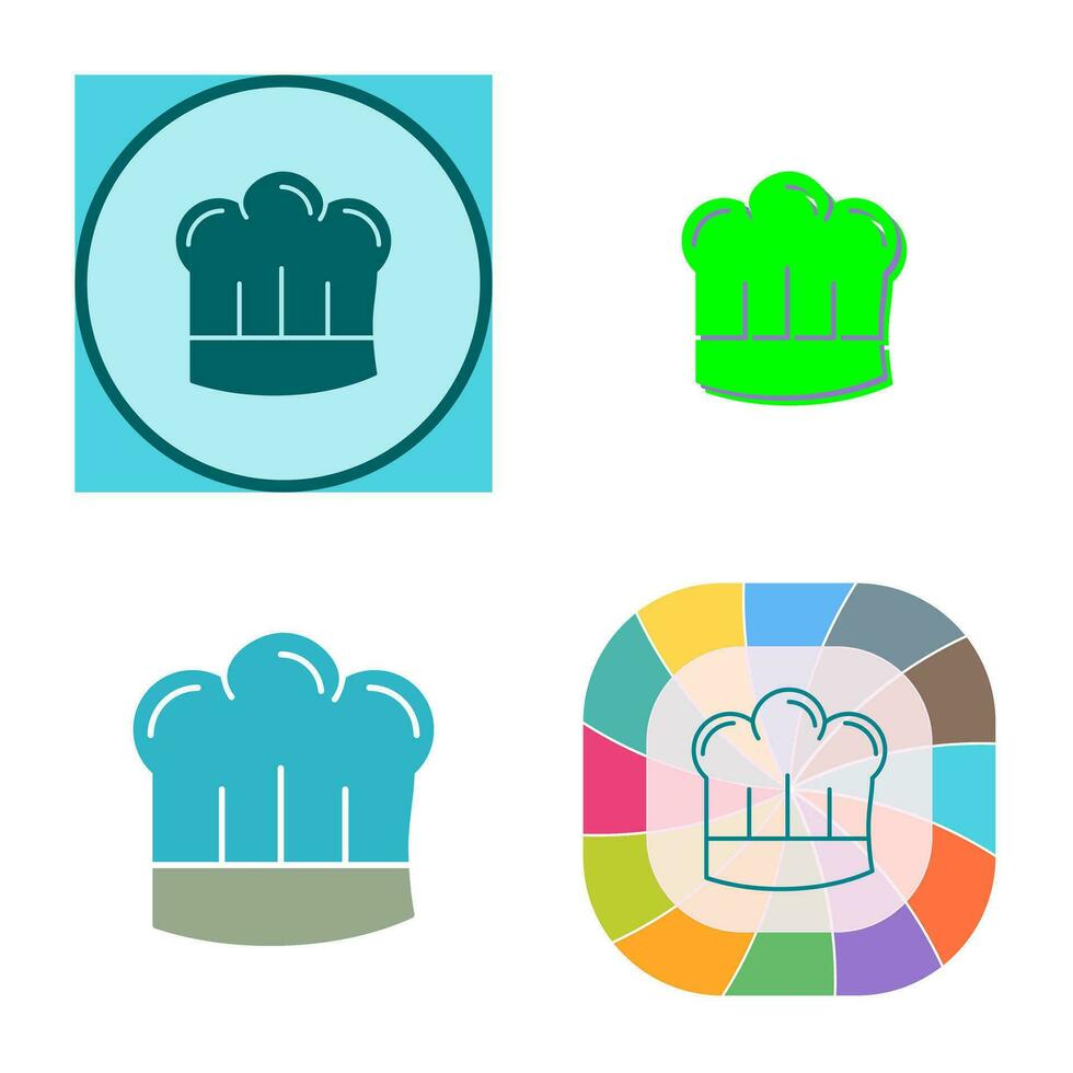 icono de vector de sombrero de chef