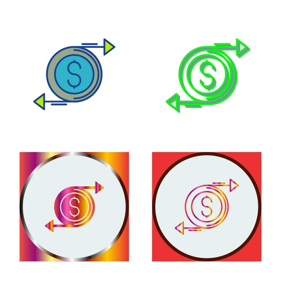 Money Flow Vector Icon