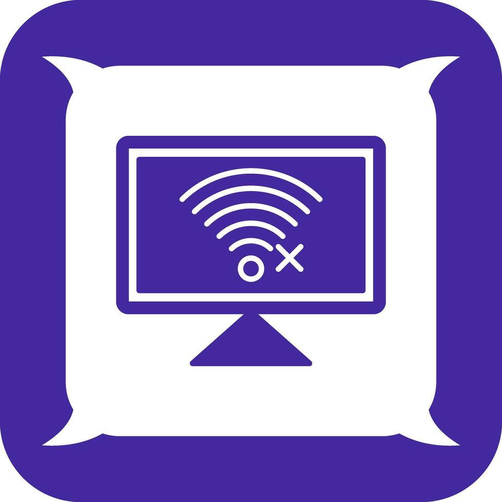 Disconnected Network Vector Icon