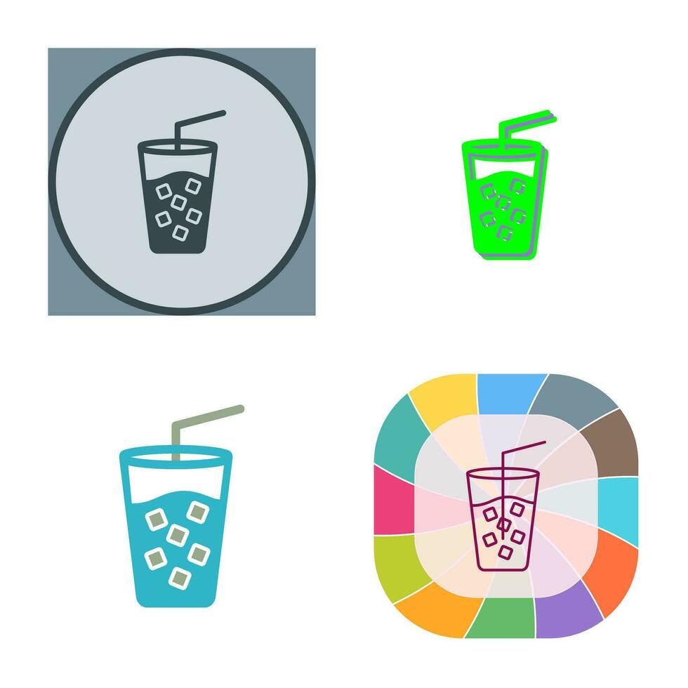 Cold Drink Vector Icon