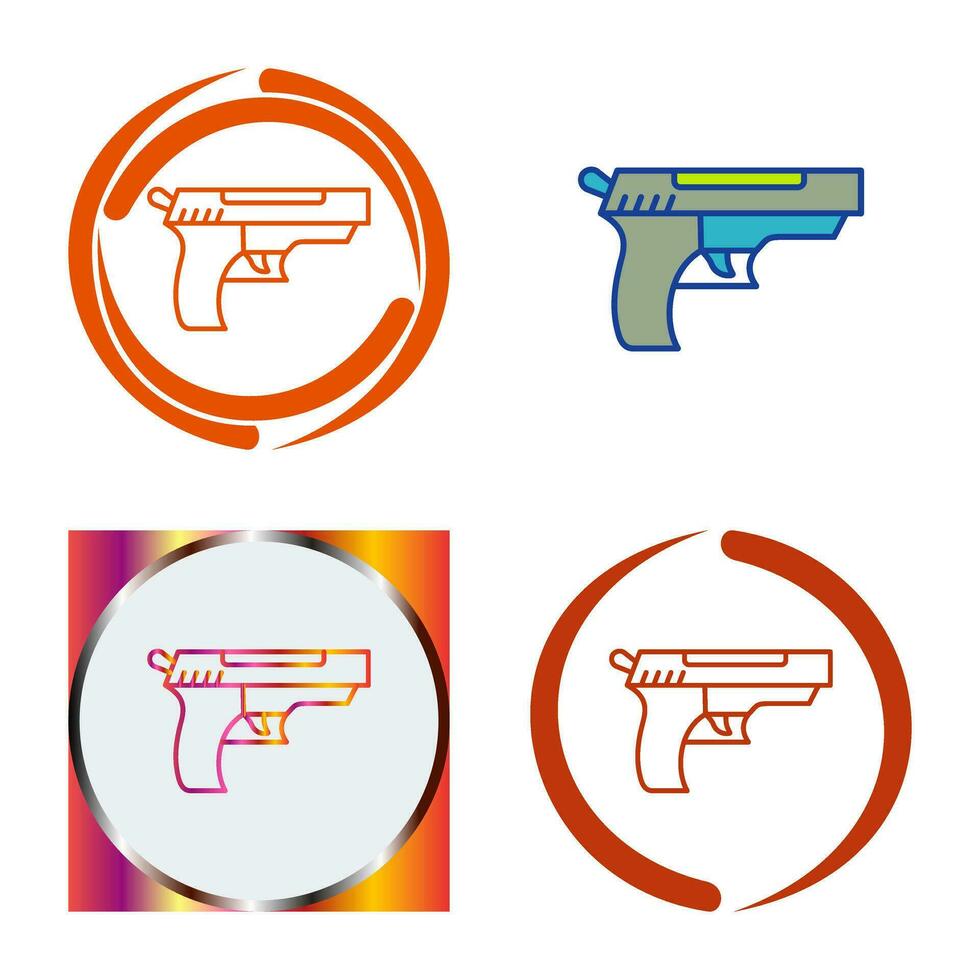 icono de vector de pistola