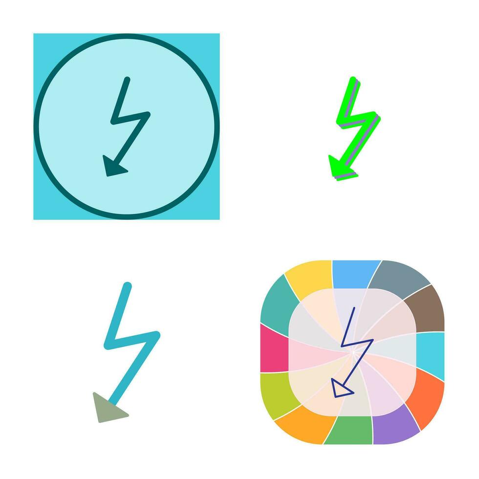 Unique Flash Vector Icon