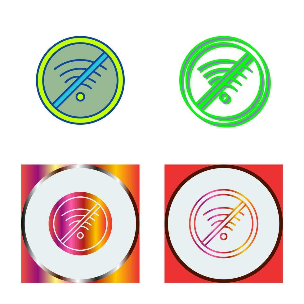 No Wifi Vector Icon