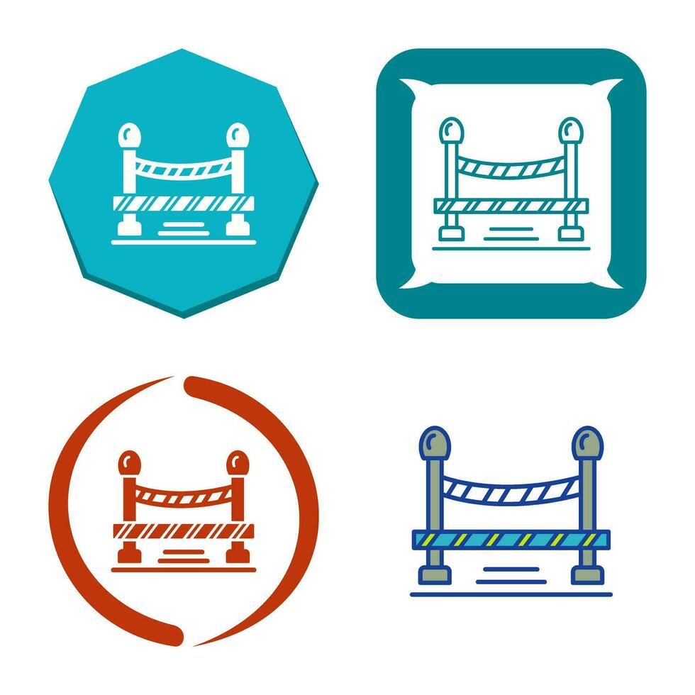 Do Not Cross Line Vector Icon