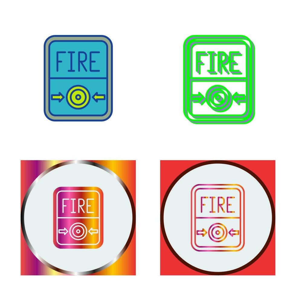 Fire Button Vector Icon