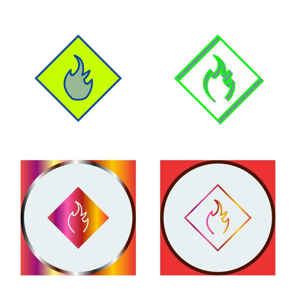 Danger of Flame Vector Icon