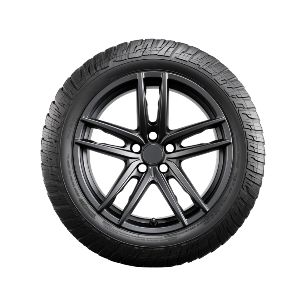 New car tire png ai generative