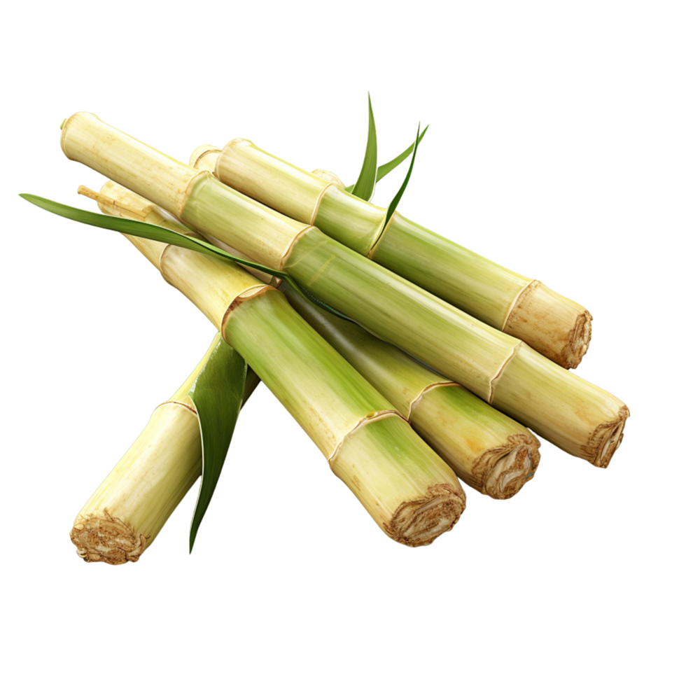 Sugar cane stalk png ai generative