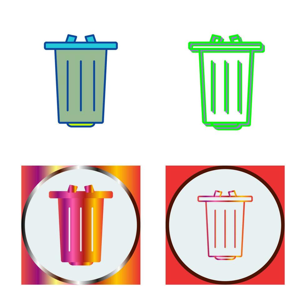 icono de vector de basura