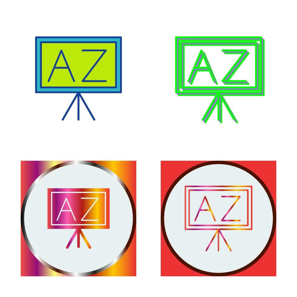 From A To Z Vector Icon