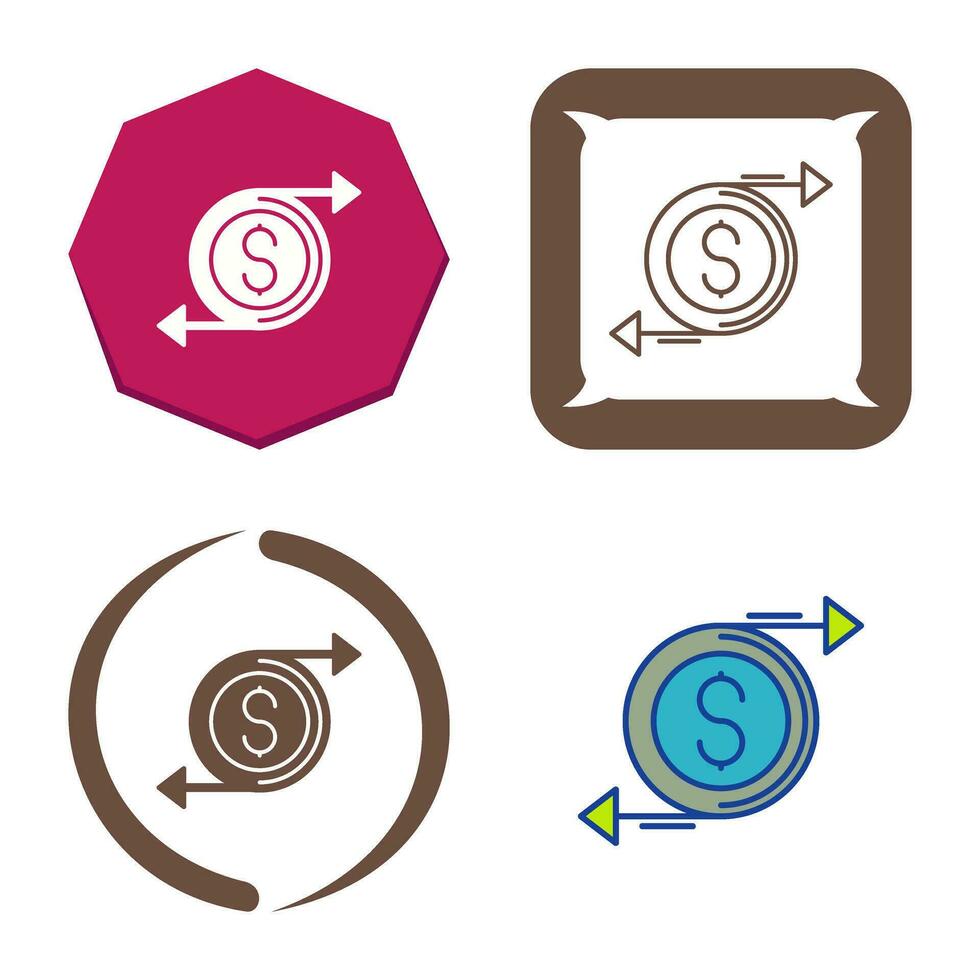 Money Flow Vector Icon