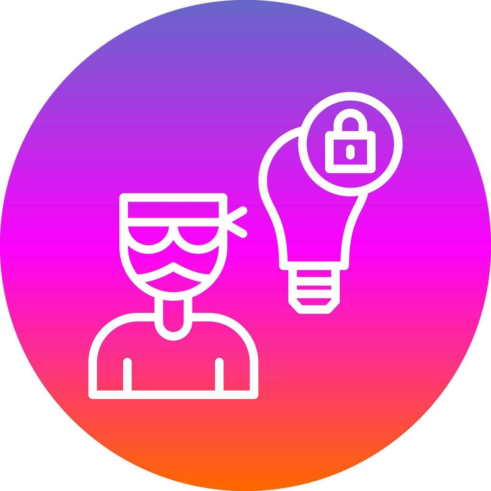 Intellectual Property Theft Vector Icon Design