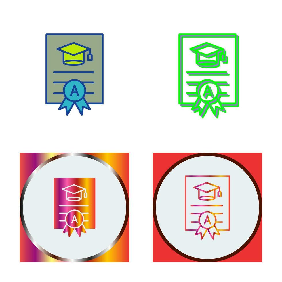 Report Card Vector Icon