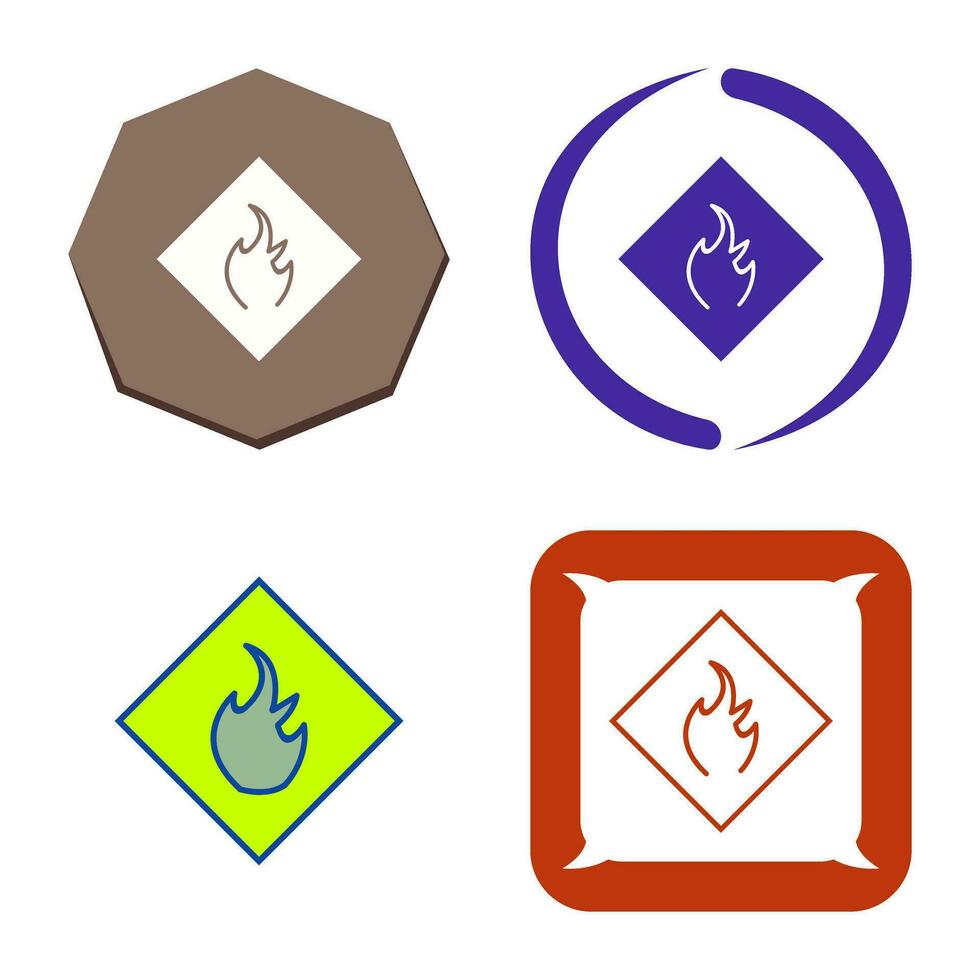 Danger of Flame Vector Icon