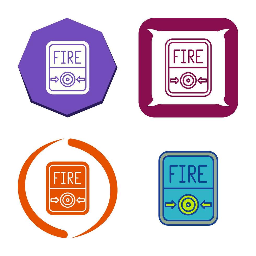 Fire Button Vector Icon