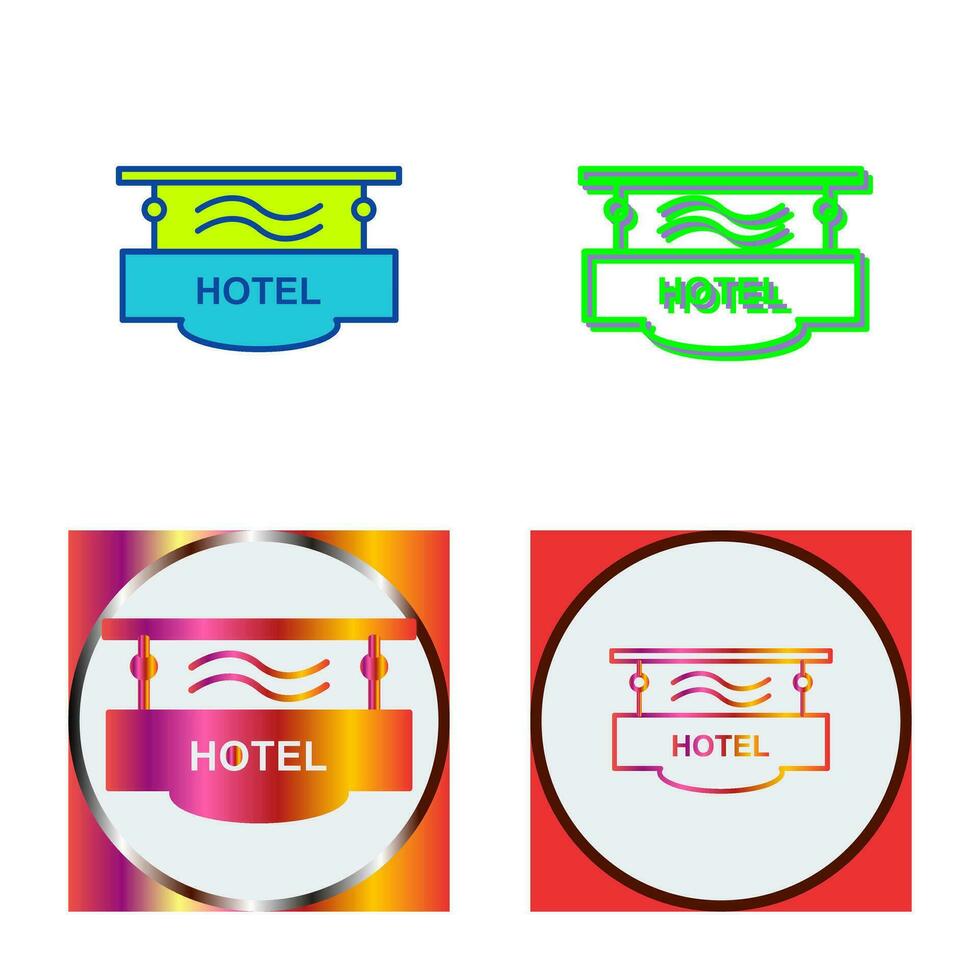 Hotel Sign Vector Icon