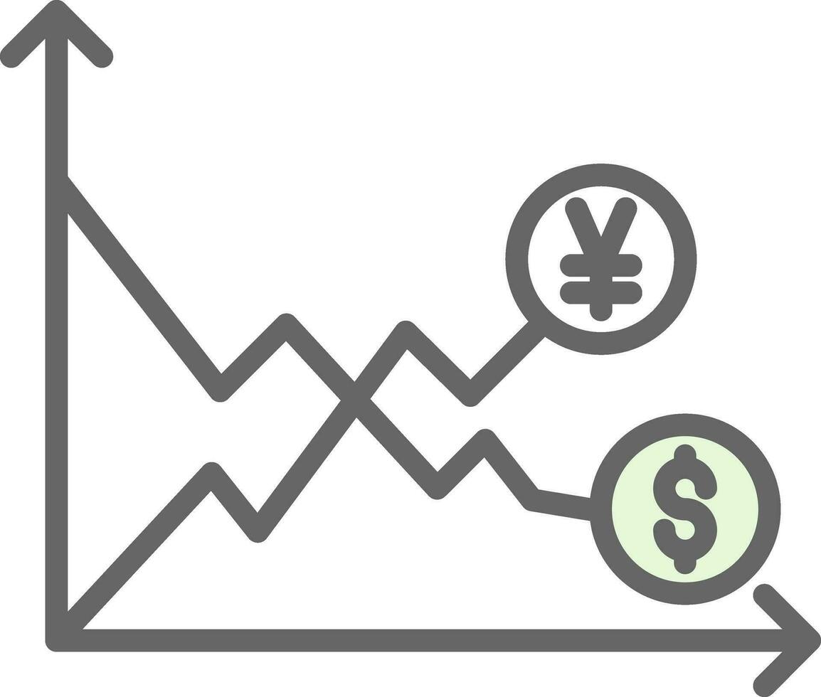 Stock Market Volatility Vector Icon Design