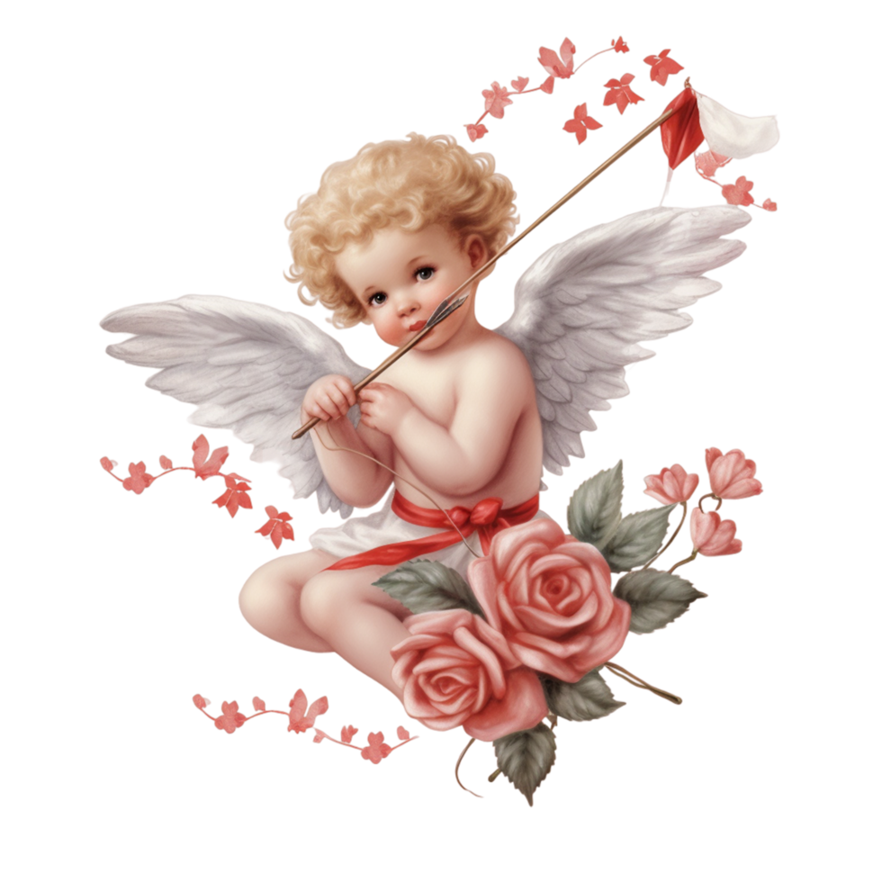 San Valentín día Cupido png ai generativo