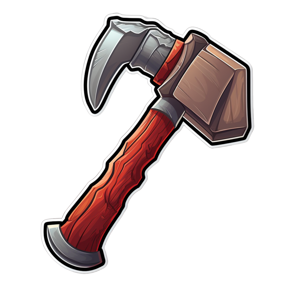 claw hammer sticker ai generative 31646826 PNG