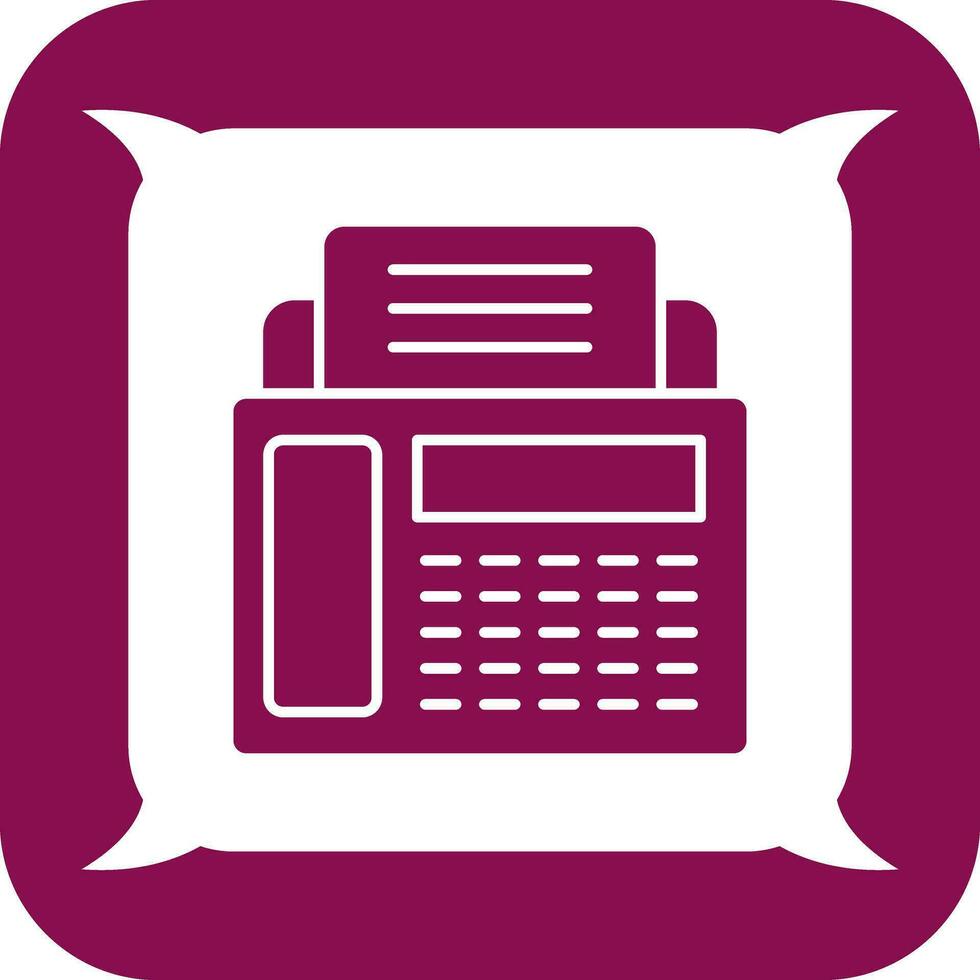 Fax Machine Vector Icon