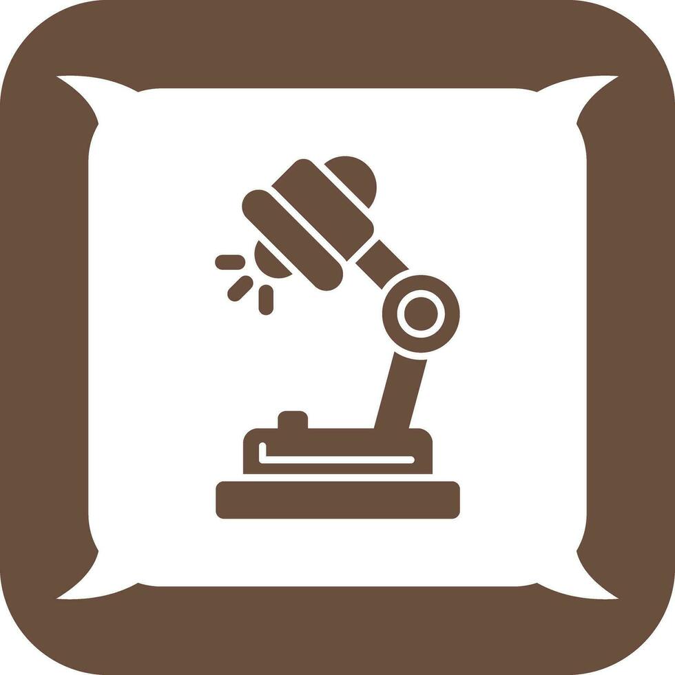 icono de vector de lámpara de escritorio