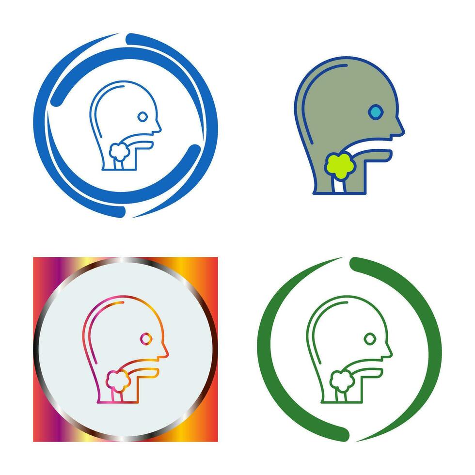 Throat Cancer Vector Icon