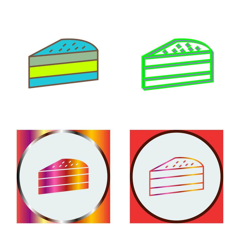 Cake Slice Vector Icon
