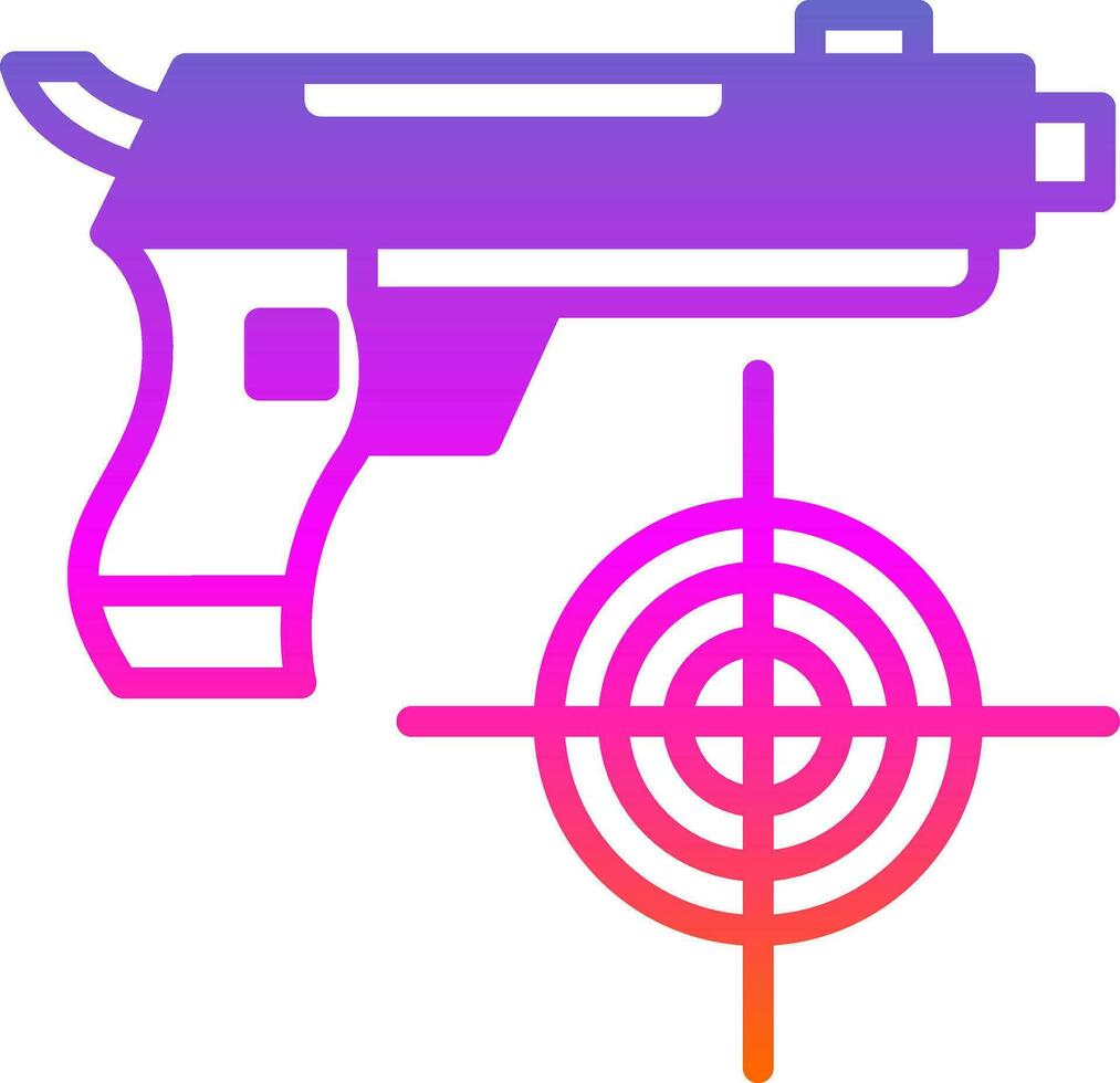 diseño de icono de vector de juego de tiro