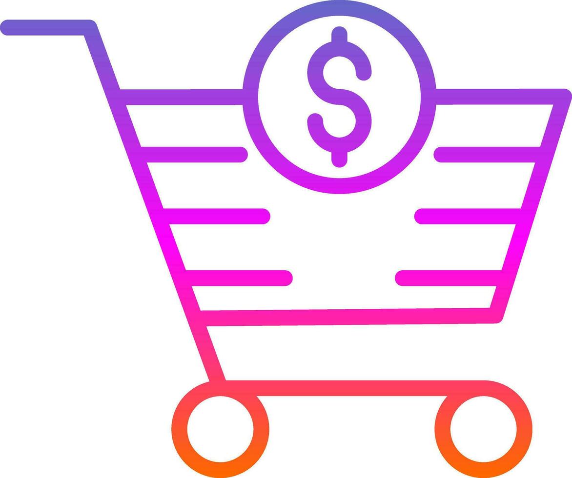 Shopping Cart Abandonment Vector Icon Design