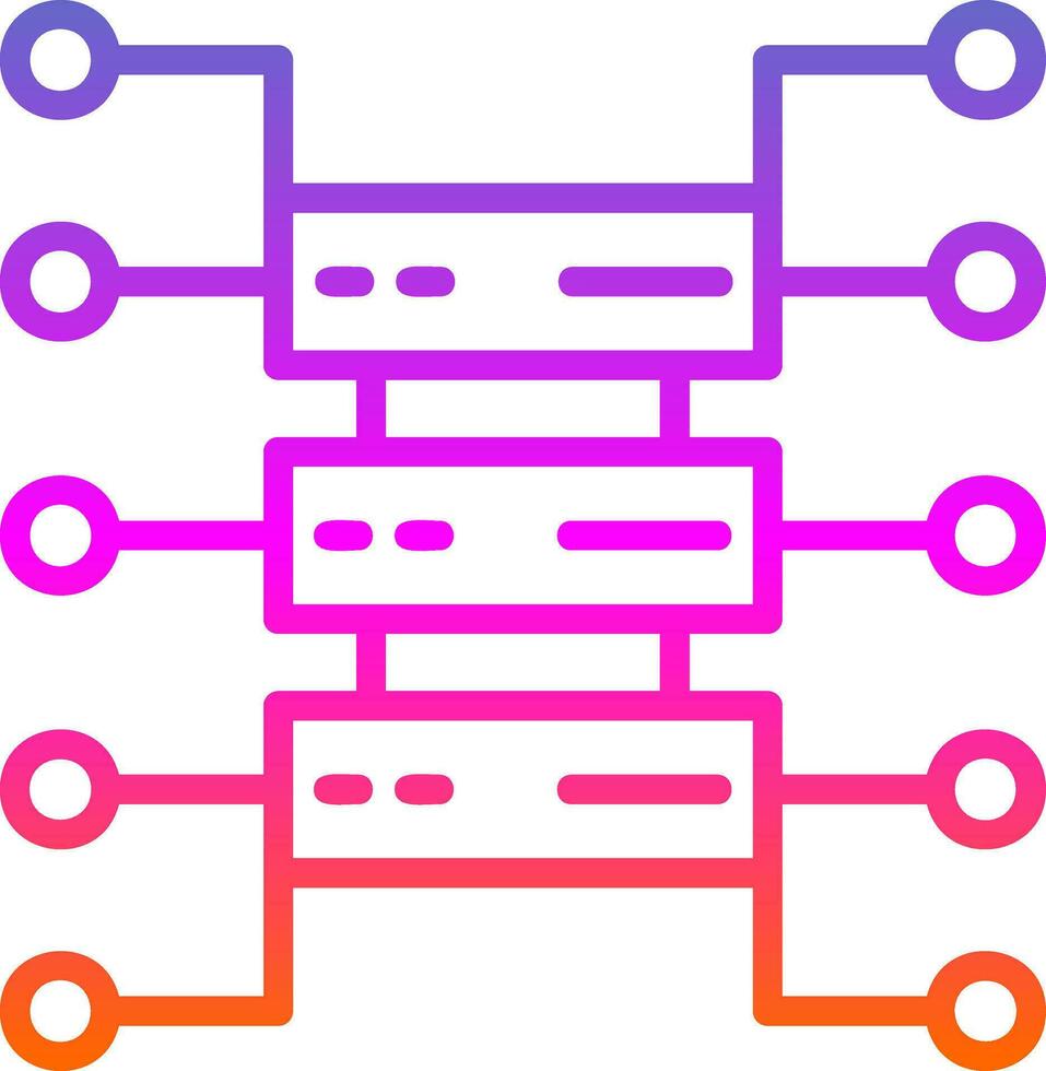 Organizational Structure Vector Icon Design