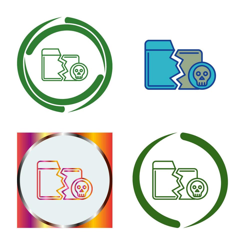 Infected Files Vector Icon