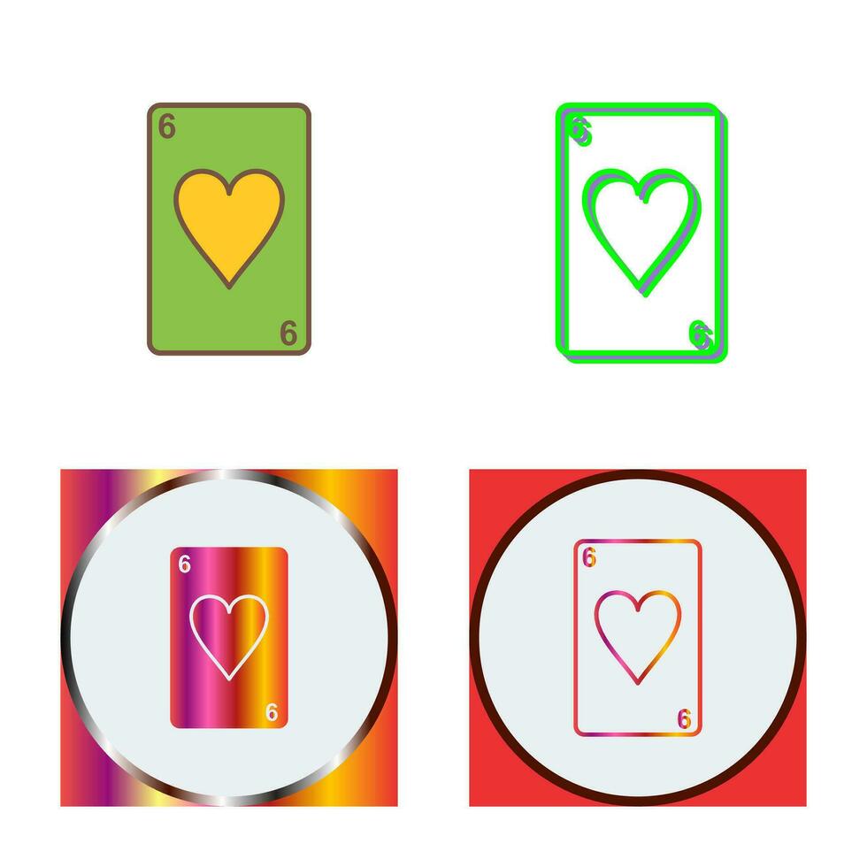 Hearts Card Vector Icon