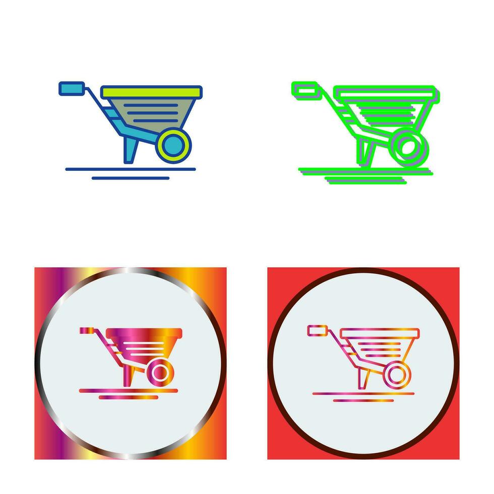 Wheelbarrow Vector Icon