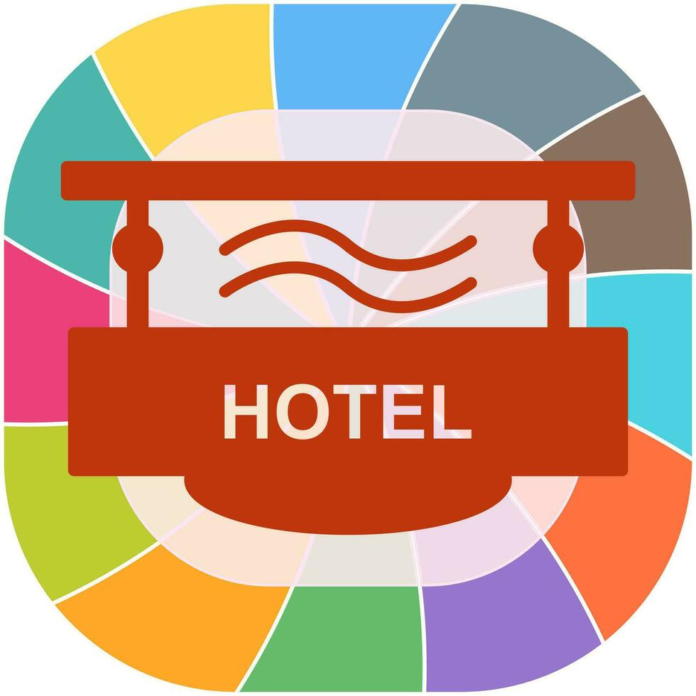 Hotel Sign Vector Icon