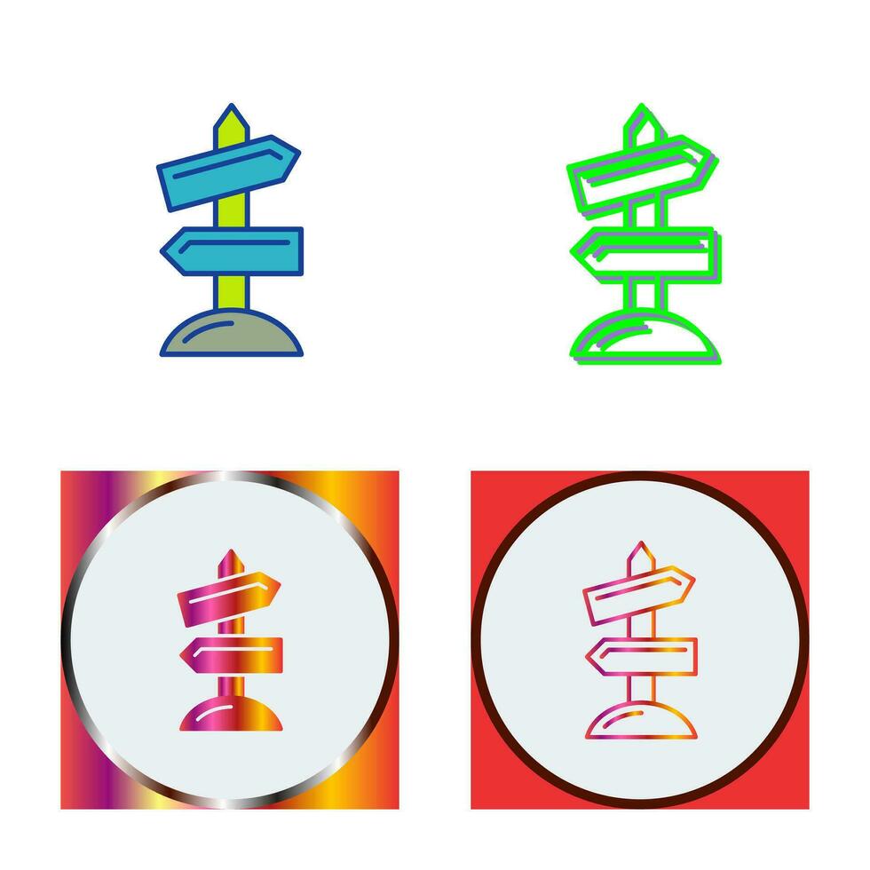 Road Sign Vector Icon
