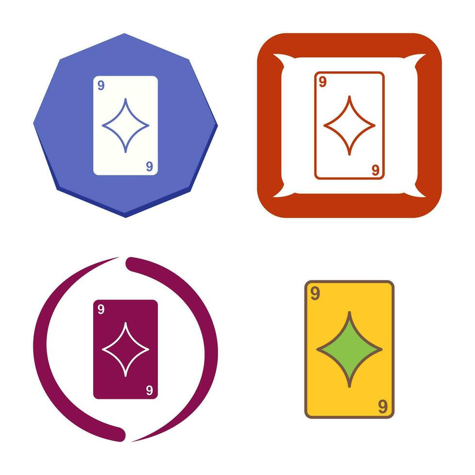 Diamonds Card Vector Icon