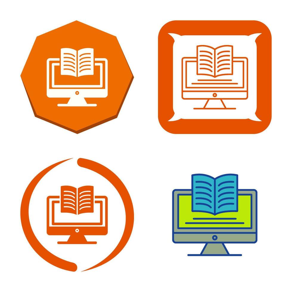 Digital Learning Vector Icon