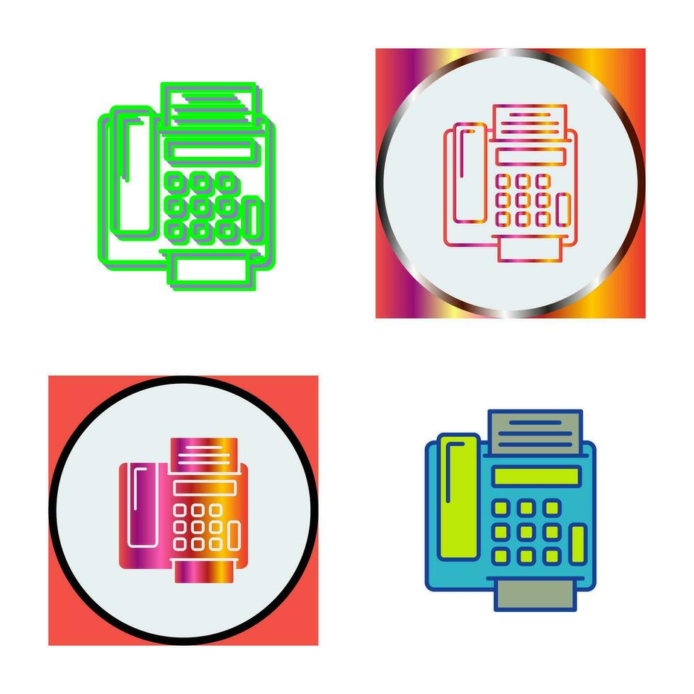 fax Machine Vector Icon