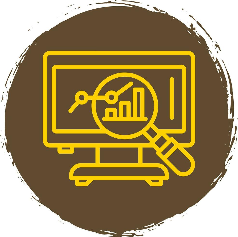 Market Analysis Vector Icon Design