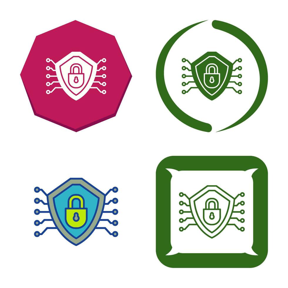 Cyber Security Vector Icon