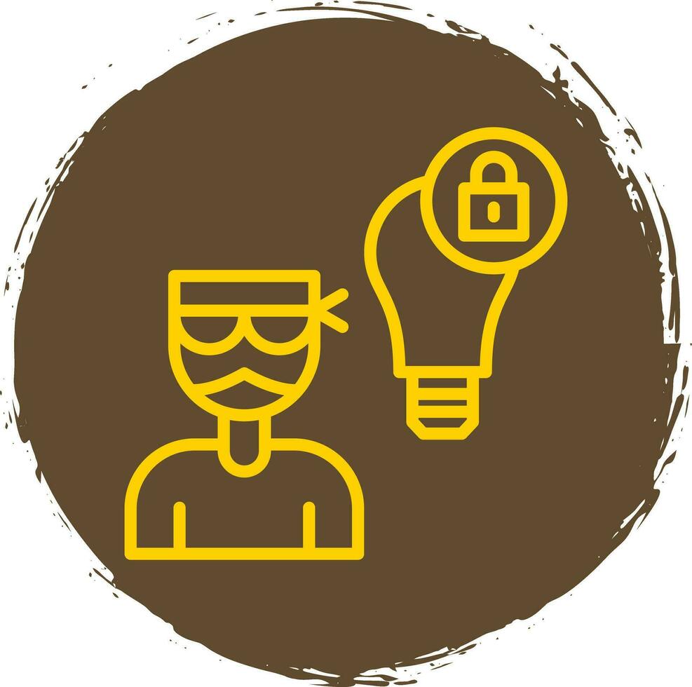 Intellectual Property Theft Vector Icon Design