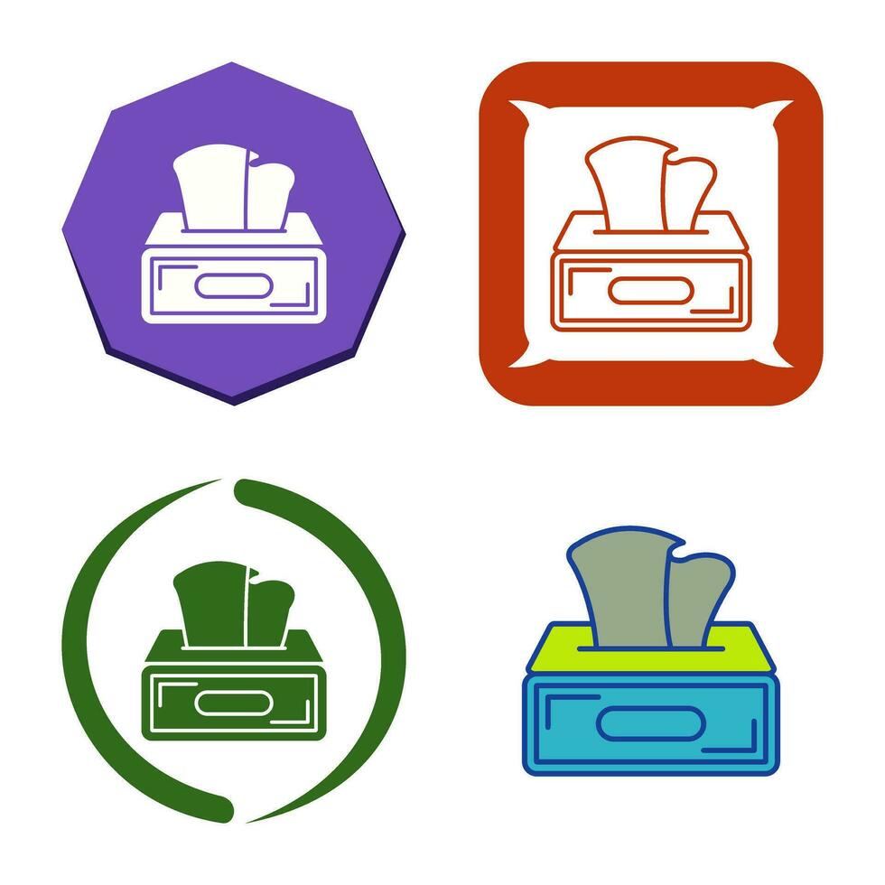 Tissue Box Vector Icon
